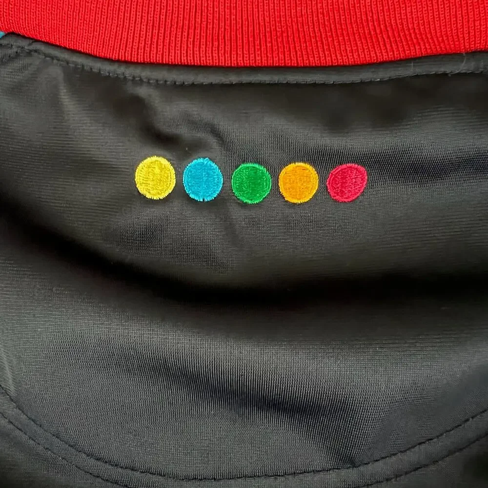 Vintage Coogi Heritage Track Jacket 3XL Big Logo Hip Hop Y2K Rasta Stripe Zip Up - Picture 8 of 15